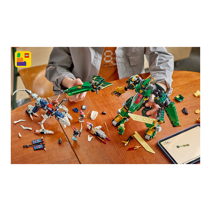 LEGO Ninjago 71845 Lloyds Jet-Mech Meca Reactor de Lloyd Juego de construcción 1112 piezas 9+ años Multicolor