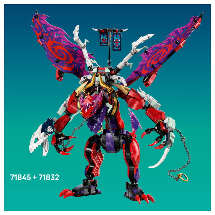 LEGO Ninjago 71845 Lloyds Jet-Mech Meca Reactor de Lloyd Juego de construcción 1112 piezas 9+ años Multicolor
