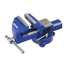 WOLFPACK LINEA PROFESIONAL Tornillo de Banco Giratorio Heavy Duty 155 mm