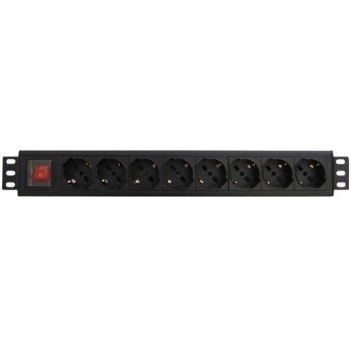 WP WPN-PDU-G01-08 Regleta de Rack 1.5U con 8 Salidas Schuko Negro