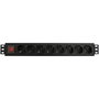 WP WPN-PDU-G01-08 Regleta de Rack 1.5U con 8 Salidas Schuko Negro