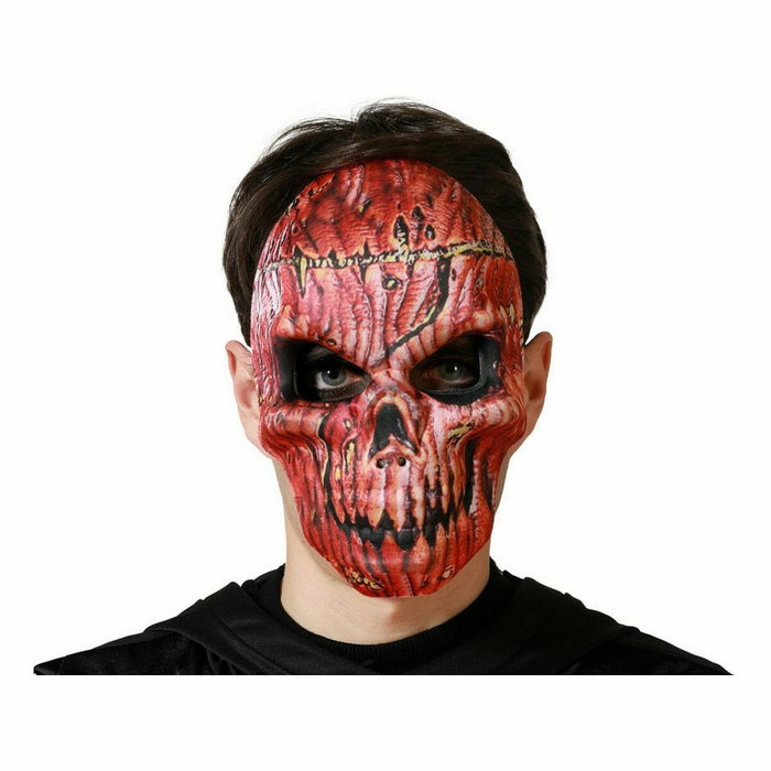 Atosa Máscara de Esqueleto Rojo para Hombre Adulto