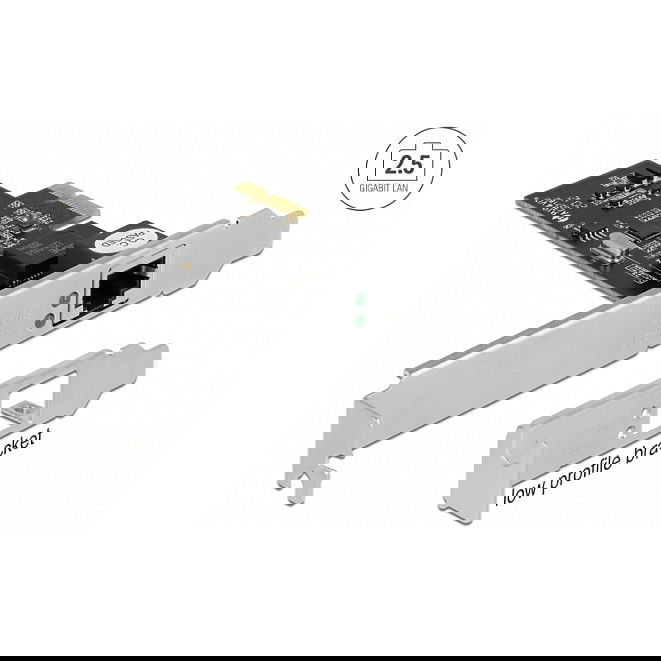 DeLOCK Tarjeta de Red PCI Express x1 a 2.5 Gigabit LAN RJ45 para PC Compatible con Windows y Linux Kernel 5.8