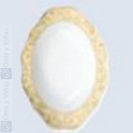 Scala Ronda Plato Hondo Oval Blanco 29 cm