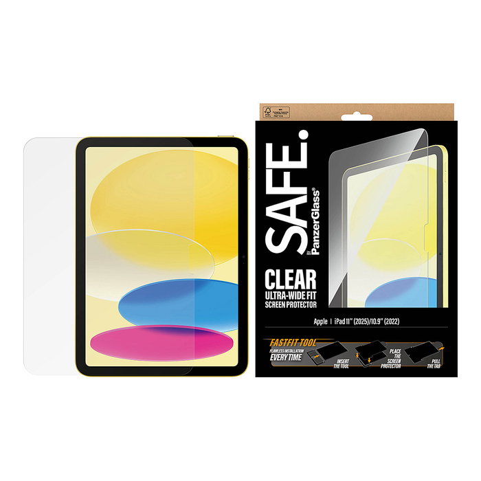 PanzerGlass SAFE Protector de Pantalla para iPad 11'' (2025) y 10.9'' (2022) Ultra-Wide Fit PanzerGlass SAFE Protector de Pantalla para iPad 11'' (2025) y 10.9'' (2022) Ultra-Wide Fit