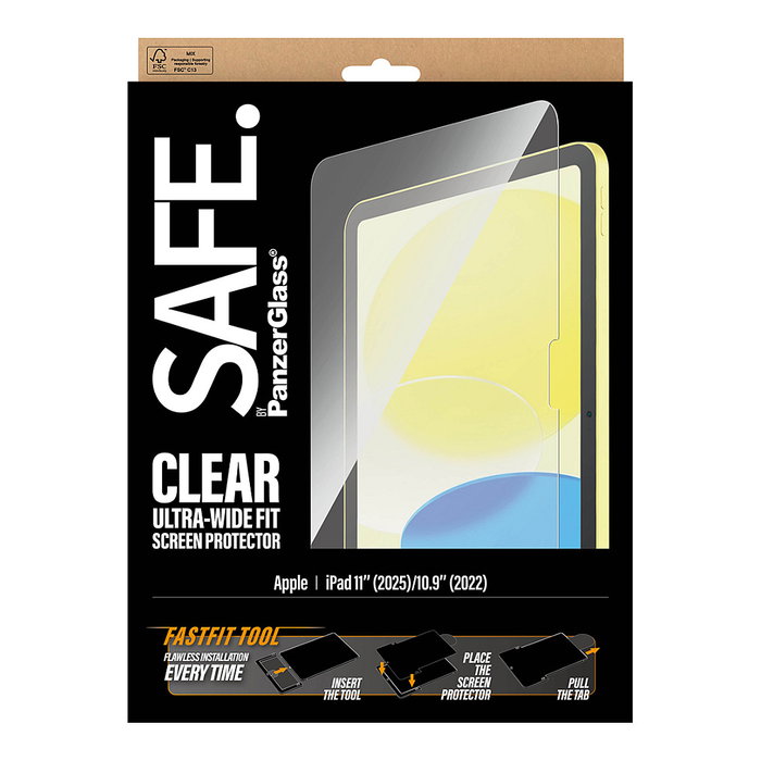 PanzerGlass SAFE Protector de Pantalla para iPad 11'' (2025) y 10.9'' (2022) Ultra-Wide Fit PanzerGlass SAFE Protector de Pantalla para iPad 11'' (2025) y 10.9'' (2022) Ultra-Wide Fit