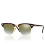 Rayban RB3016 990/9J 51 mm Gafas de Sol Clubmaster Havana con Lentes Verde Gradient Flash Filtro 3N