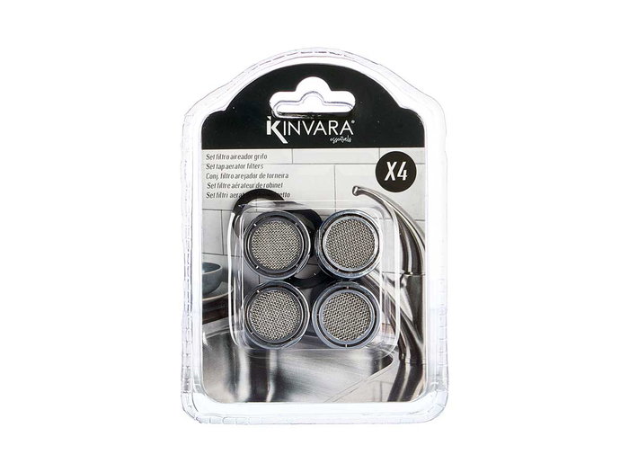 Kinvara Set 4 Filtros Aireador Grifo 9 x 13 x 2 cm (Pieza: 2.5 x 2 cm) Metal (Set de 36) Kinvara Set 4 Filtros Aireador Grifo 9 x 13 x 2 cm (Pieza: 2.5 x 2 cm) Metal (Set de 36)