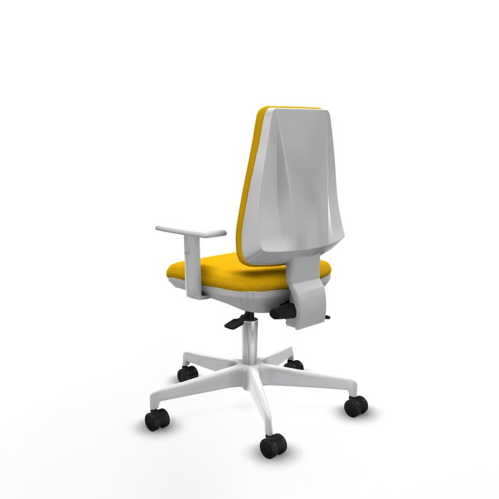 PIQUERAS Y CRESPO Silla de oficina Elche con mecanismo Asincro, Amarillo PIQUERAS Y CRESPO Silla de oficina Elche con mecanismo Asincro, Amarillo