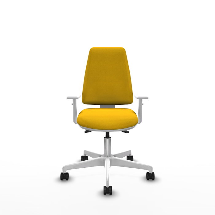 PIQUERAS Y CRESPO Silla de oficina Elche con mecanismo Asincro, Amarillo PIQUERAS Y CRESPO Silla de oficina Elche con mecanismo Asincro, Amarillo