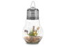 Giftdecor Bombilla Lavanda Tira Led Transparente Verde Cristal 14x29x14cm (Set de 8)