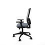 PIQUERAS Y CRESPO Silla de oficina Horna Gris y Blanca con Brazos 3D