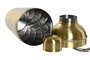 DKD Home Decor Set de Cóctel 5 Piezas Inox Mate Dorado 500ml