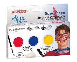 Maquillaje Alpino Make-Up Polvera Aqua Set De Caracterizacion Superheroes
