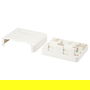 EQUIP 125124 Caja de superficie para 2 Keystone Jack con tapa, color blanco, compatible con Cat.5e, Cat.6, Cat.6A