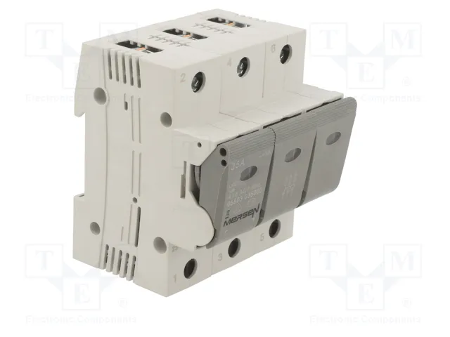 MERSEN D02 Interruptor de fusible para raíl DIN 35A 400V