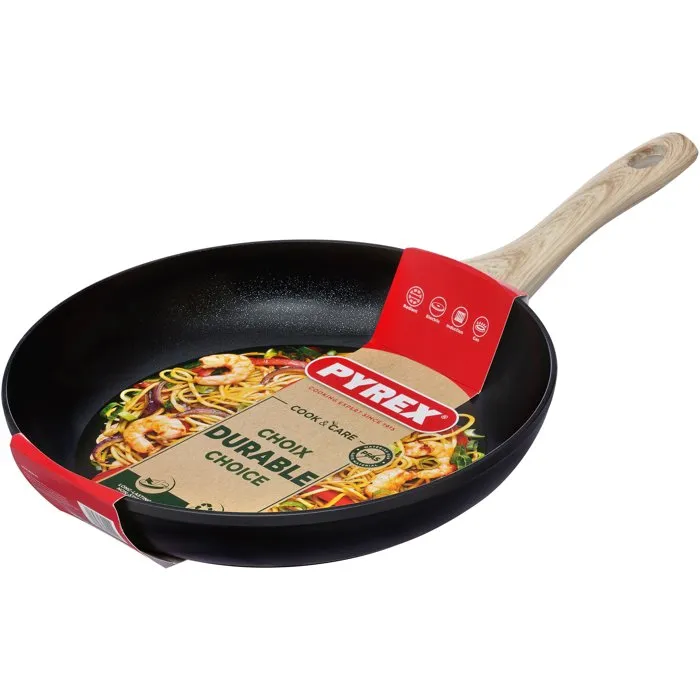 Pyrex Sartén Cook & Care PYR3426470301114, 30 cm, Antiadherente, para Inducción, Libre de PFAS