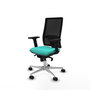 PIQUERAS Y CRESPO Silla de oficina Horna Turquesa y Negro