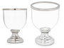 Giftdecor Portavela Copa Grande Plateada 18 x 23.5 x 18 cm (Set de 6)