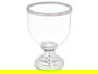 Giftdecor Portavela Copa Grande Plateada 18 x 23.5 x 18 cm (Set de 6)