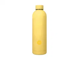 Antartik Botella Portaliquidos Isotermica Acero Inoxidable Libre de BPA Amarillo 750 ml