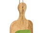 Giftdecor Bandeja Rectangular Asa Madera Mango Verde 50 x 3 x 14 cm (Set de 6)