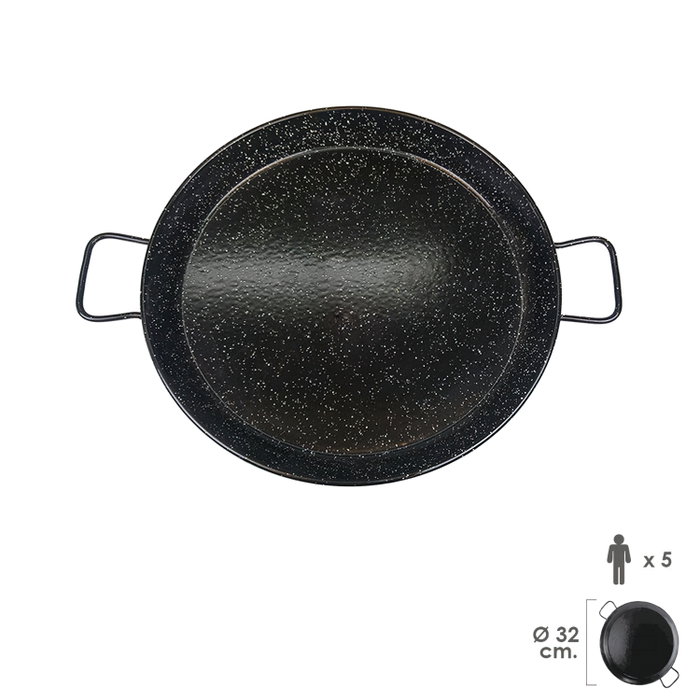 GARCIMA Paellera Valenciana Esmaltada 32 cm para 5 raciones GARCIMA Paellera Valenciana Esmaltada 32 cm para 5 raciones