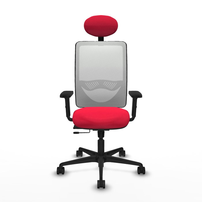 PIQUERAS Y CRESPO Silla de oficina Zulema con mecanismo Sincro/Traslack, Rojo y Blanco PIQUERAS Y CRESPO Silla de oficina Zulema con mecanismo Sincro/Traslack, Rojo y Blanco