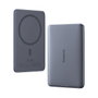 Baseus PicoGo AM41 Cargador Inalámbrico 5000mAh 20W Gris + Cable USB-C 60W 30cm Negro