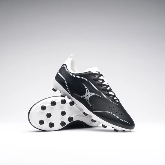 Gilbert Botas de rugby para hombre CAGE TORQ MSX Negro/Blanco Talla 40 Tacos moldeados Gilbert Botas de rugby para hombre CAGE TORQ MSX Negro/Blanco Talla 40 Tacos moldeados