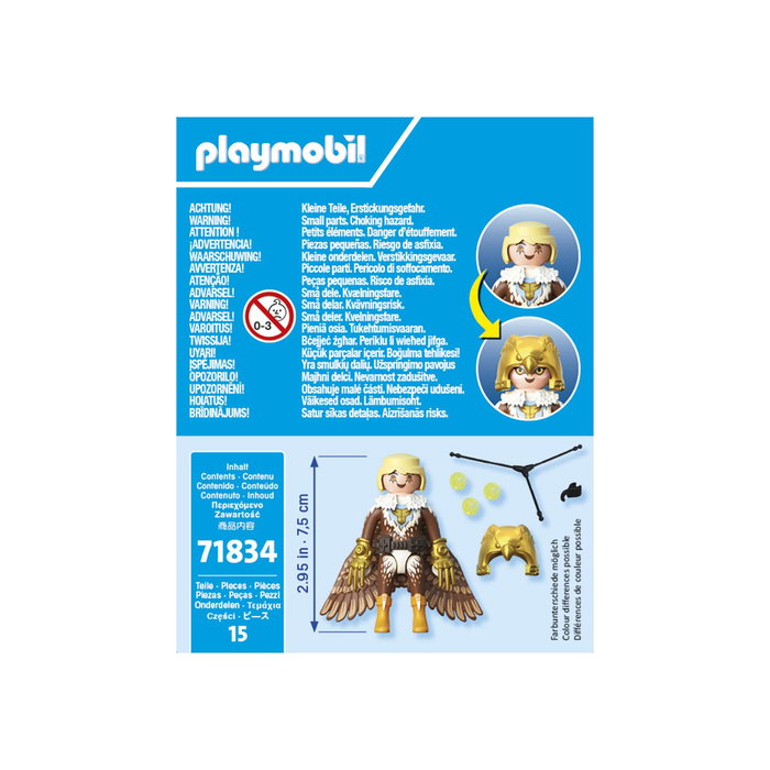Playmobil Heroína Alada 71834 Figura con Alas Articuladas y Honda Doble