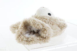 DKD Home Decor Manopla Ovejitas Kids Blanco Marron Claro 25 x 11 x 20 cm (4 Unidades)