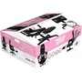 Konix Silla Gaming Konix3328170028646 Hello Kitty con Reclinable 150°, Reposapiés, Tapicería Tela, Negro y Rosa