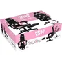 Konix Silla Gaming Konix3328170028646 Hello Kitty con Reclinable 150°, Reposapiés, Tapicería Tela, Negro y Rosa