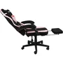 Konix Silla Gaming Konix3328170028646 Hello Kitty con Reclinable 150°, Reposapiés, Tapicería Tela, Negro y Rosa