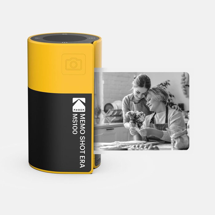 Kodak Cámara Fotos Instantánea MemoShot Era MS100 Térmica Bluetooth USB-C con 9 Rollos de Papel - Combo