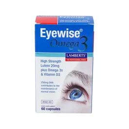 LAMBERTS Eyewise Omega 3 60 Cápsulas, Mantenimiento Normal de la Vista con EPA y DHA