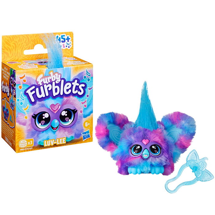 Hasbro Furby Furblets Peluche Musical - Más de 45 Sonidos y Canciones, Interactúa con Furby - Modelo F9703 - Idioma: Español, Inglés, Francés, Alemán, Italiano, Portugués