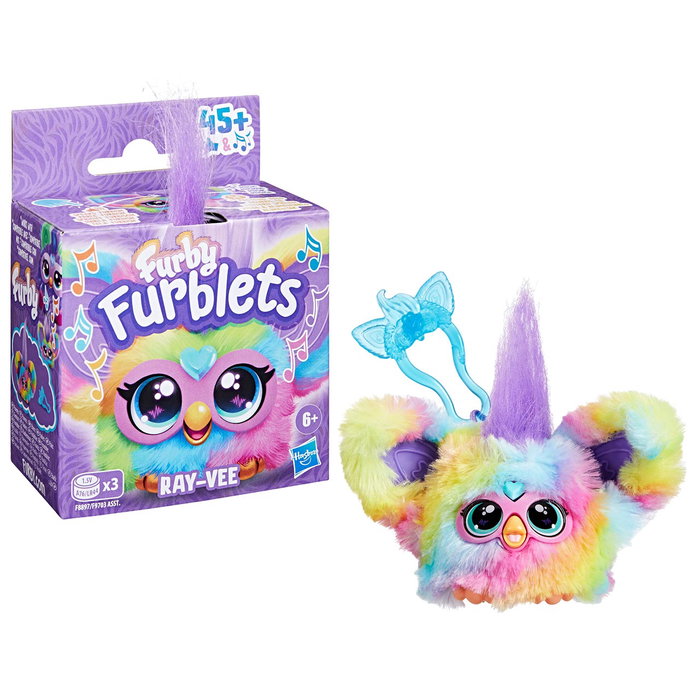 Hasbro Furby Furblets Peluche Musical - Más de 45 Sonidos y Canciones, Interactúa con Furby - Modelo F9703 - Idioma: Español, Inglés, Francés, Alemán, Italiano, Portugués