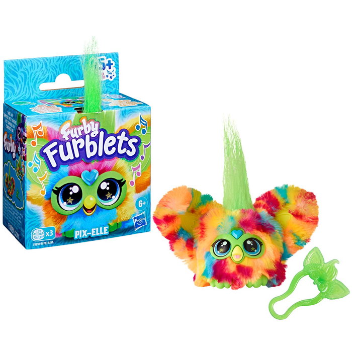 Hasbro Furby Furblets Peluche Musical - Más de 45 Sonidos y Canciones, Interactúa con Furby - Modelo F9703 - Idioma: Español, Inglés, Francés, Alemán, Italiano, Portugués