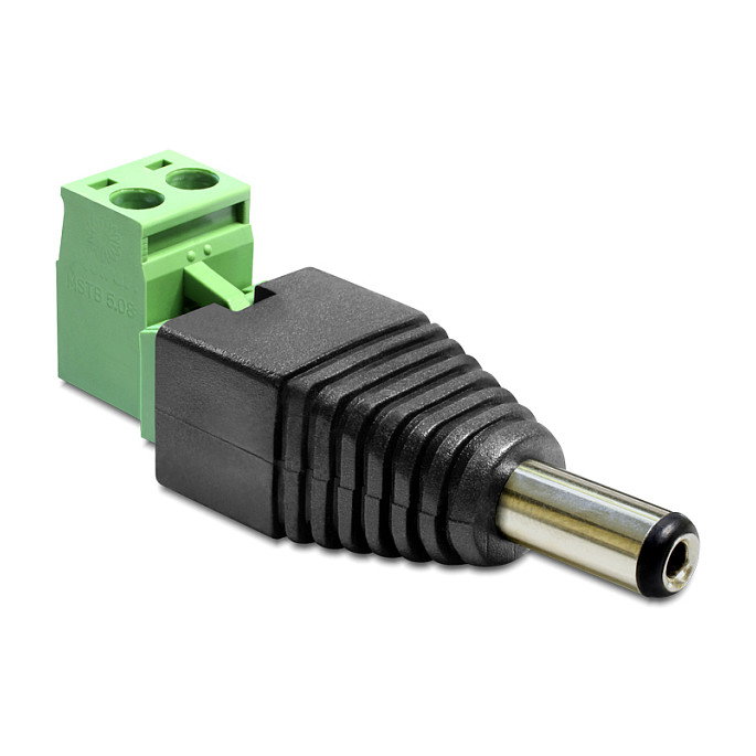 DeLOCK 65488 Adaptador DC 2.5 x 5.5 mm a Bloque de Terminales 2 Pines