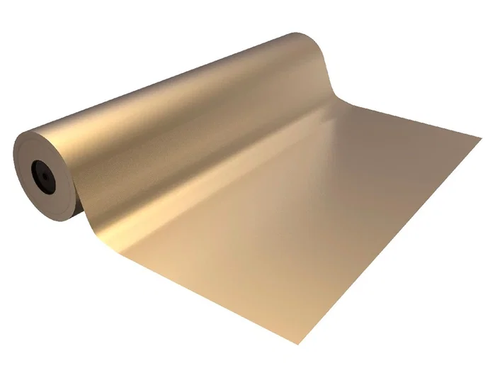 BASIKA Papel de Regalo Metalizado Oro Bobina 31 cm x 80 m