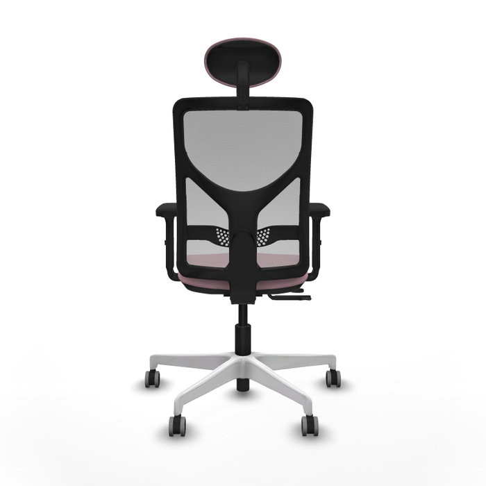 PIQUERAS Y CRESPO Silla de oficina Motilla Rosa y Gris PIQUERAS Y CRESPO Silla de oficina Motilla Rosa y Gris