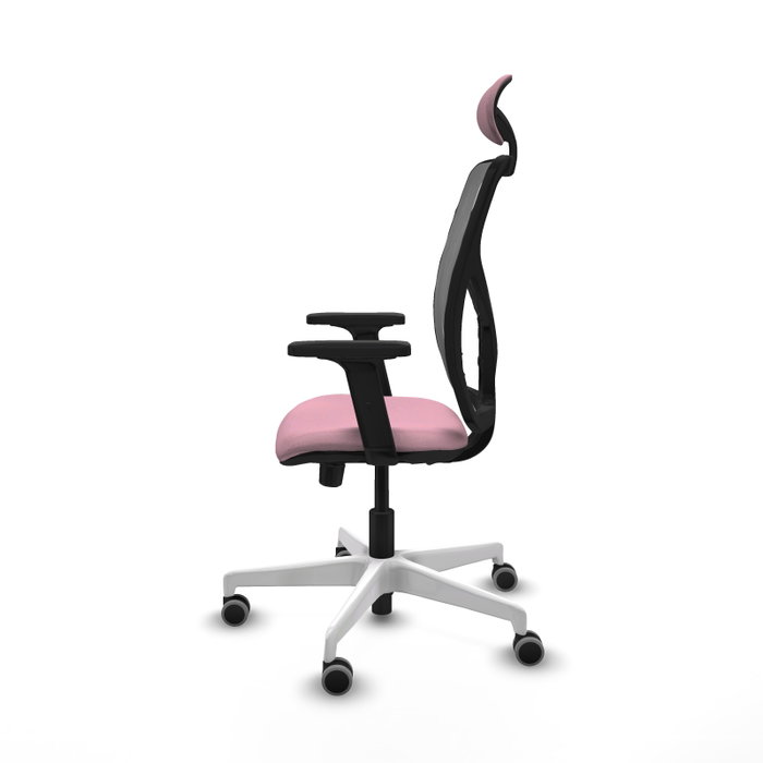 PIQUERAS Y CRESPO Silla de oficina Motilla Rosa y Gris PIQUERAS Y CRESPO Silla de oficina Motilla Rosa y Gris