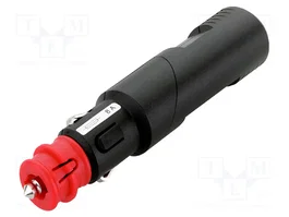 PRO CAR Enchufe de mechero de coche con borna de tornillo y fusible