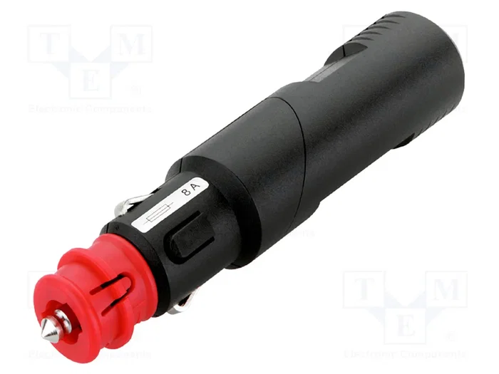 PRO CAR Enchufe de mechero de coche con borna de tornillo y fusible PRO CAR Enchufe de mechero de coche con borna de tornillo y fusible