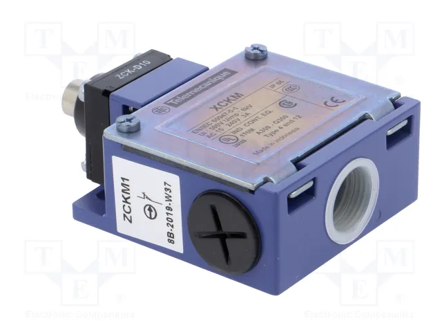 TELEMECANIQUE SENSORS Interruptor de fin de carrera XCKM110 con espárrago Ø10mm