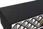 DKD Home Decor Mueble TV Moderno Negro Gris 40 x 50 x 170 cm