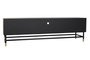 DKD Home Decor Mueble TV Moderno Negro Gris 40 x 50 x 170 cm