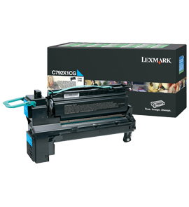 Lexmark C792X1CG Cartucho de Tóner Cian Retornable